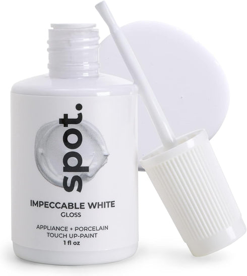 Touch Up Paint for Appliance, Porcelain, Sinks, Bathtubs, and Metal Surfaces, White Gloss, 1 Fl Oz