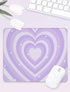 Pecfamly (9.4 x7.8 Inch) Girly Purple Mouse Pad, Aesthetic Lavender Mouse Pad Cute, Purple Desk Accessories