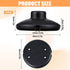 PEOVLVN 2 Pack Foot Pedal Switch, Floor Foot Switch for Lamp Round Black Inline Lamp Switch Replacement Foot Controls