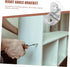 10-Piece Balacoo Stainless Steel Corner Brackets Secure Glass Shelf Supports Right Angle Braces for Furniture Cabinets
