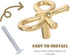 Alipis Brass Bow Drawer Pull Handle Vintage Cabinet Wardrobe Door Pulls Chinese Style Bowknot Hardware for Dresser Shoe