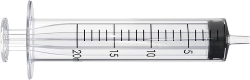 BH Supplies 20ml Luer Slip Tip Syringes (No Needle), Sterile Individually Wrapped - 50 Syringes