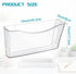 Colarr 6 Pcs Expandable Pocket Wall File Set, Wall Mountable Space Saving Organizer for Office