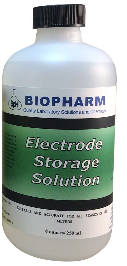 pH/Oxygen Reduction Potential (ORP) Electrode Storage Solution, 250 mL, 1M KCl Solution for pH Meters, Probe