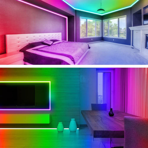 20ft, RUISHINE Battery Operated LED Strip Lights Battery Powered LED Strip Lights for Bedroom Color Changing APP