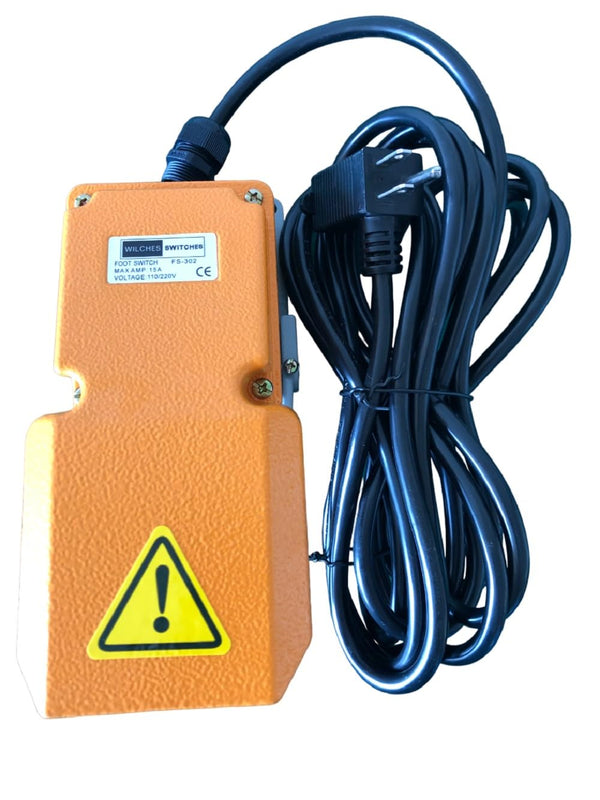 WILCHES SWITCHES Heavy Duty Foot Switch SPDT NO NC AC 380V 15A Electric Pedal Switch