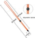 YOUOWO 5 Pack Orange Adjustable Lanyards - Neck Strap for Keys, Pen, Phone, ID Badges, USB Sticks, Whistles