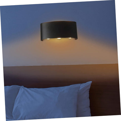 Lurrose LED Wall Sconce Simple Curved Design Wall Lamp for Indoor Outdoor Use Warm Suitable for Hallways Bedrooms