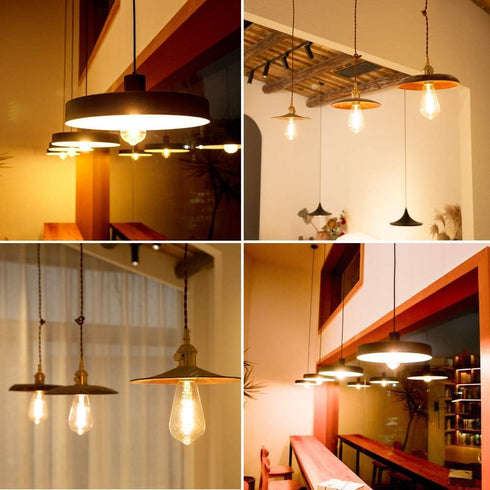 6 Dimmable Bulbs, 6W 60 2700K, Bulb, ST58 (ST19), 600 E26 PCS Vintage LED Edison Equivalent Watt, Warm White Antique