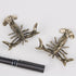 ZORZA 1Pcs Weightlifting Lobster Desk Pen Stand Creative Lobster Pen Holder Vintage Crayfish Figurines Fun Shrimp Desk
