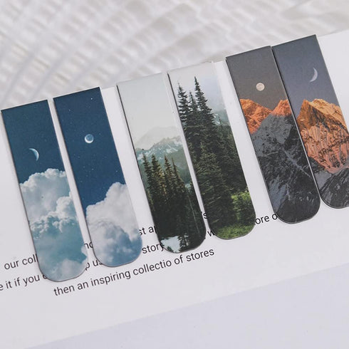 Magnetic Bookmarks, 12 Pieces Magnet Page Markers for Students Teachers, Fun Book Marks for Reading
