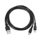 MECCANIXITY Multi USB A to 2 Micro USB 2 in 1 Splitter