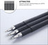 VILLCASE Black Gel Pens, 20pcs Fine Point Black Ink Pens Bulk, Stick Gel Ink Pens, Smooth Writing Pens 0.5mm Black Ballpoint Pens for School Office Stationery Supply by VILLCASE