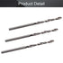 Utoolmart 2.4mm Twist Drill, High Speed Steel Bit, 10Pcs Set for Power Tool, Straight Shank 2.4mm Dia.