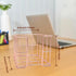 itechpanda 2 Pcs Rose Gold Sticky Note Holder, Cute Memo Note Cube Desk Organizer for Office Home School Supplies