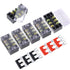 Hilitchi 12pcs 600V 15A 3 Position Double Row Screw Terminal Strip and 400V 10A Red/Black Barrier Strip