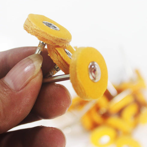 Luo ke 20 Pcs Little Buffing Wheel, 1/8 Inch Cloth Polishing Wheel for Rotary Tools, Dremel