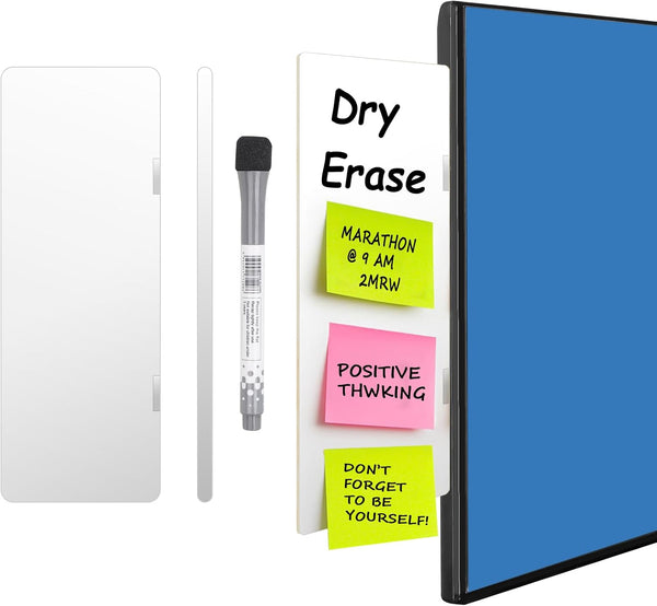 Dry Erase Monitor Memo Board - Whiteboard Memo Board for Computer Monitor with Magnetic Pen, 7.5x2.7