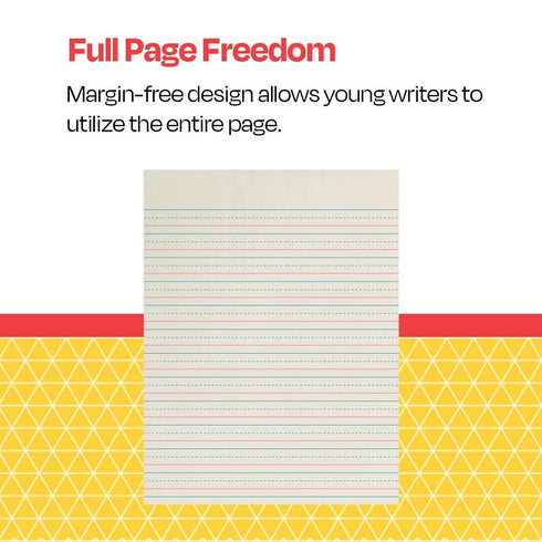 School Smart Zaner-Bloser Paper, 500 Sheets White, 1/2 Inch Ruled, 8 x 10-1/2 Inches