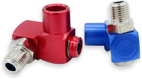 4Pcs 360 Degree Swivel Air Hose Connector, 1/4 Industrial Air Fittings and Pneumatic Tool Adapter