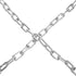 1/4" x 19.69 Ft Metal Chain, Galvanized Iron Heavy Duty Chain Links for Camping, Pet Dog Chain, Hanging