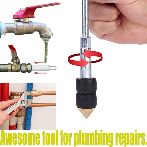 Pipe Water Stopper Kit, Hot-Melt Needles for Fast Water Line Pipe Repairs, Stainless Steel Plumbing Tool