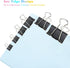 Black Binder Clips, 144 Pack, 1 Inch Standard 25mm Clamps, Medium Size, Office Clips