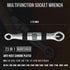 Lichamp Universal Wrench EDC Pocket Wrench Multi 23 Sizes from 1/4 to 3/4 inch and 7mm to 19mm by Lichamp