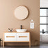 Wall-Mounted Towel Ring - White Plastic Hand Towel Holder for Bathroom