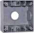 Sigma Electric 14357 1-Inch 3 Hole 2-Gang Box, Gray