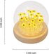 Sewinde Unique Sunflower Mothers Day Gifts for Mom, Sunflowers Night Light Small Glass Flower Lamp with Wooden Base