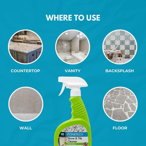 24OZ (709ML) STONETECH Stone & Tile Cleaner, Spray Bottle