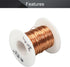 Fielect 0.55mm Inner Dia Magnet Wire Enameled Copper Wire Winding Coil 65.6Ft Length for Motors