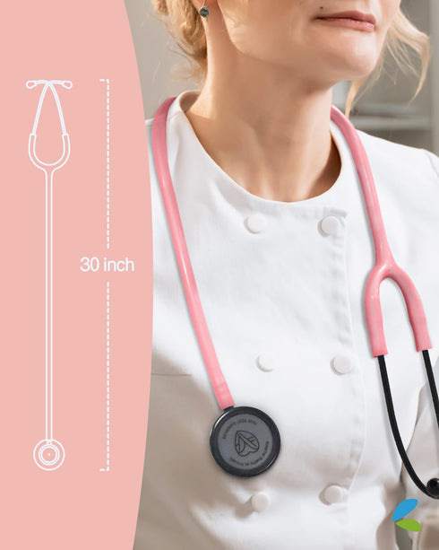 FriCARE Lightweight Stethoscope for Nurse Medical Students, Classic Home Health Diagnostic Kit, Lifetime Warranty