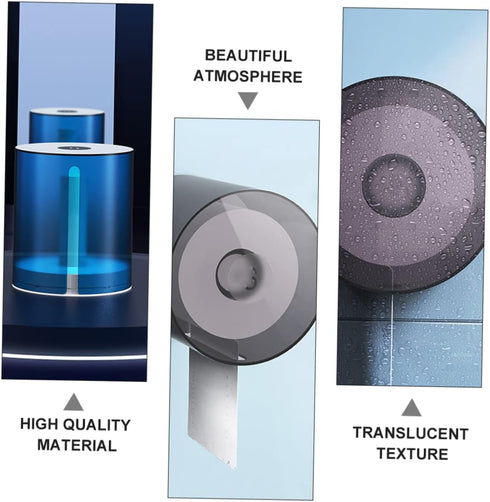 3pcs Waterproof Toilet Paper Holder for Bathroom Creative Tissue Storage Box Sturdy Plastic Easy to Install Suitable