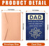 BETHEGIFT Dad Card for Fathers Day - Fathers Day Card - Thank You Card for Dad - Dad Birthday Card from Daughter, Son
