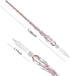 Vintage Handmade Glass Dip Pen Set, Elegant Crystal Signature Pen Gift (Light Blue)