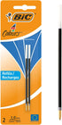 BIC Ballpoint Pen 4 Colours, 2 Items Blue