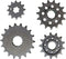 JT Sprockets JTF249.13 13 Tooth Steel Front Sprocket, Black