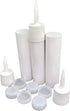 Reusable Empty Caulk Tube, Refillable Caulking Cartridge 10 oz, 3 Pack