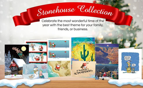 Stonehouse Collection Southwest Home Christmas Card, 18 Boxed Western Cards & Envelopes, USA Made