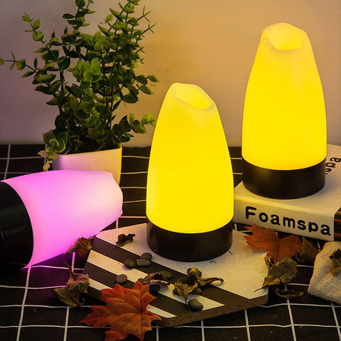 TTBDDDYH Night Light Button Switch Desk Lamp, Rechargeable LED Table Lamp Decorative Creative Multicolor Optional