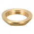 uxcell G1 Lock Nut with Flange, Hex Brass Female Locknut for Plumbing, 2pcs