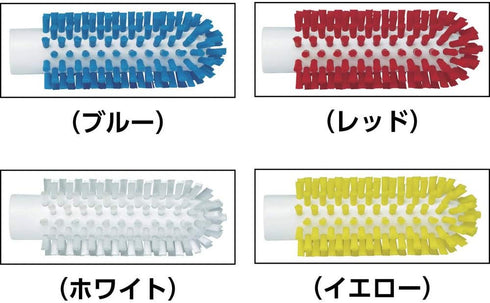 Vikan 5380-90-4 Stiff Tube Brush - Polyester, 3-1/2" x 6-1/4" OAL, Red