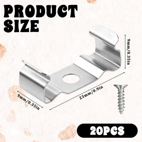 FdcZeyxior T5 20 T5 Bulbs, Clips Bracket Hanger for Integrated Tube Light Fixture, Pcs Fluorescent Tube Light Fixture