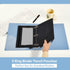 Binder Pencil Pouch 3 Ring Black Zipper Case, 2 Pack Clear Window Binder Organizer for School Office