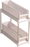 NOENNULL Rolling Cart Storage Trolley Cart Slide Out Rolling Utility Cart Shelf Rack