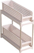 NOENNULL Rolling Cart Storage Trolley Cart Slide Out Rolling Utility Cart Shelf Rack