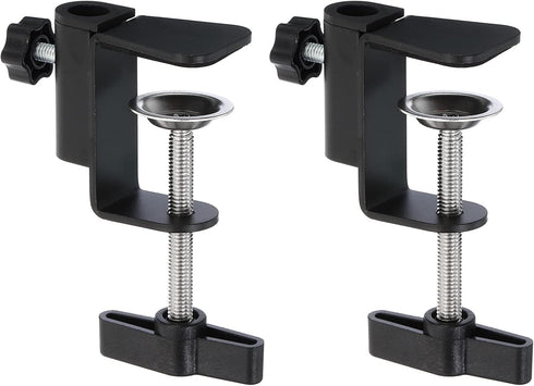PATIKIL Desk Clamp, 2 Pcs Universal C-Clamp Base with Adjustable Screw for Microphone and Table Lamp Mount Holder