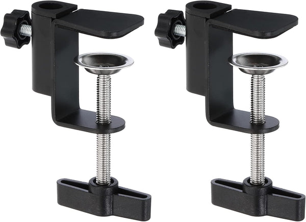 PATIKIL Desk Clamp, 2 Pcs Universal C-Clamp Base with Adjustable Screw for Microphone and Table Lamp Mount Holder